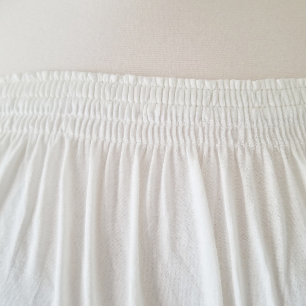 Michael Kors Smocked Off-The-Shoulder Top Natural - Picture 6 of 8